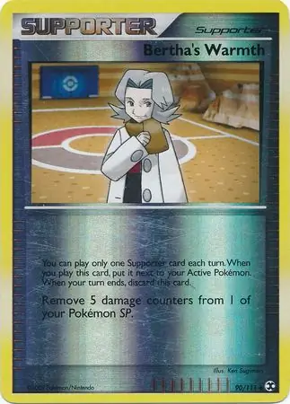 90/111 Bertha's Warmth RR Uncommon Reverse Holo