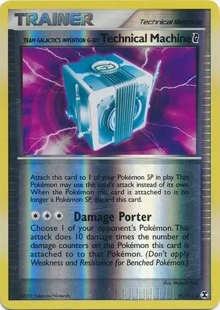 95/111 Team Galactic's Invention G-107 Technical Machine Pokémon G RR Uncommon Reverse Holo
