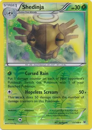 11/108 Shedinja ROS Rare Reverse Holo