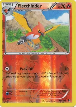 14/108 Fletchinder ROS Uncommon Reverse Holo