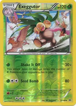 2/108 Exeggutor ROS Uncommon Reverse Holo