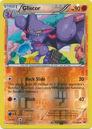 37/108 Gliscor ROS Uncommon Reverse Holo