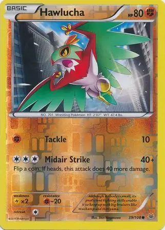 39/108 Hawlucha ROS Common Reverse Holo