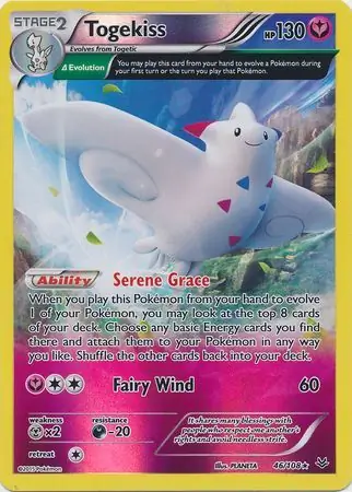 46/108 Togekiss ROS Rare Holo Reverse Holo
