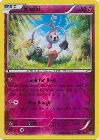 48/108 Klefki ROS Rare Reverse Holo