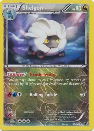 56/108 Shelgon ROS Uncommon Reverse Holo