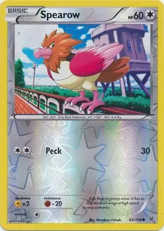 65/108 Spearow ROS Common Reverse Holo