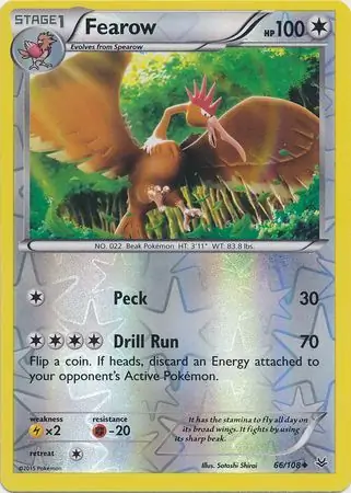 66/108 Fearow ROS Uncommon Reverse Holo