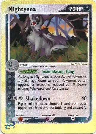 10/109 Mightyena RS Rare Holo Reverse Holo