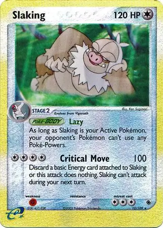 12/109 Slaking RS Rare Holo Reverse Holo