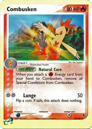 28/109 Combusken RS Uncommon Reverse Holo