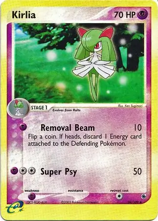 34/109 Kirlia RS Uncommon Reverse Holo