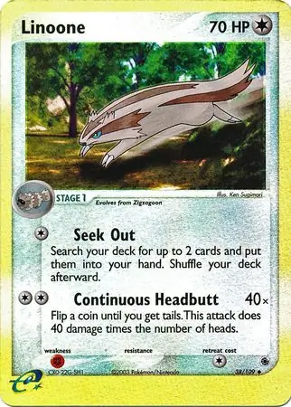 38/109 Linoone RS Uncommon Reverse Holo