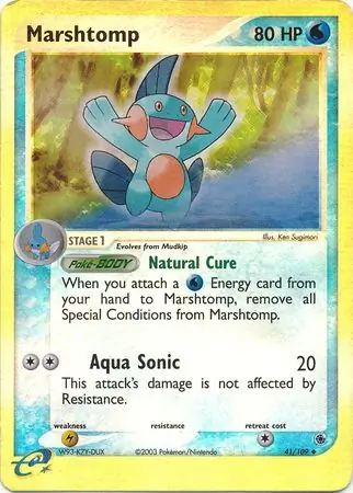 41/109 Marshtomp RS Uncommon Reverse Holo