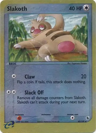 45/109 Slakoth RS Uncommon Reverse Holo