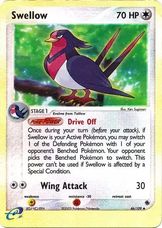 46/109 Swellow RS Uncommon Reverse Holo