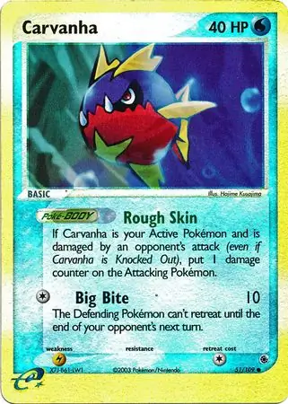 51/109 Carvanha RS Common Reverse Holo