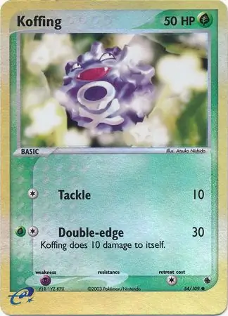 54/109 Koffing RS Common Reverse Holo
