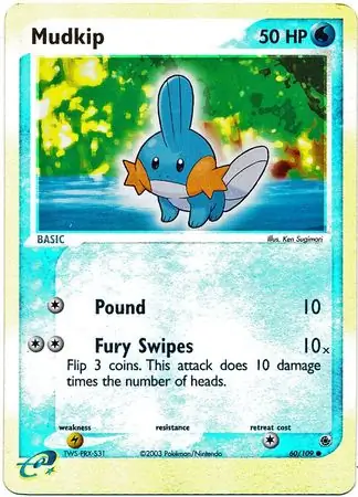 60/109 Mudkip RS Common Reverse Holo
