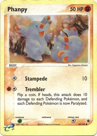 62/109 Phanpy RS Common Reverse Holo