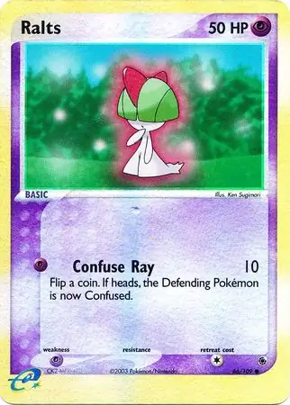 66/109 Ralts RS Common Reverse Holo