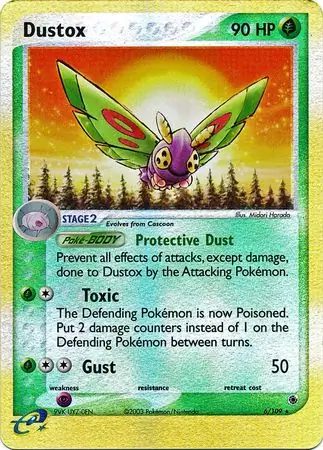 6/109 Dustox RS Rare Holo Reverse Holo