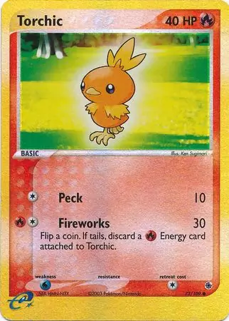 73/109 Torchic RS Common Reverse Holo
