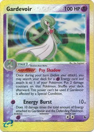 7/109 Gardevoir RS Rare Holo Reverse Holo