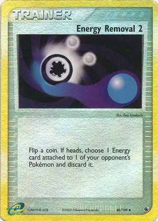 80/109 Energy Removal 2 RS Uncommon Reverse Holo