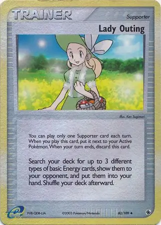 83/109 Lady Outing RS Uncommon Reverse Holo