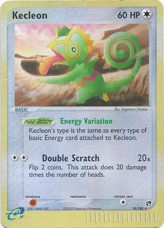18/100 Kecleon SS Rare Reverse Holo