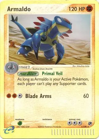 1/100 Armaldo SS Rare Holo Reverse Holo