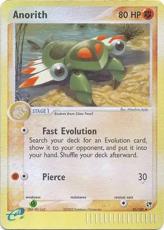 27/100 Anorith SS Uncommon Reverse Holo