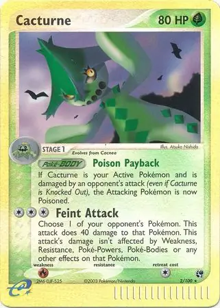 2/100 Cacturne SS Rare Holo Reverse Holo