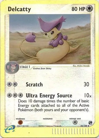 34/100 Delcatty SS Uncommon Reverse Holo