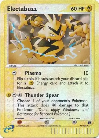 35/100 Electabuzz SS Uncommon Reverse Holo