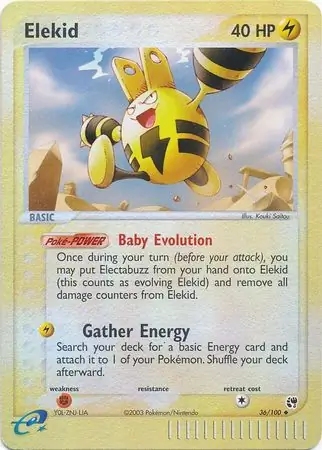 36/100 Elekid SS Uncommon Reverse Holo