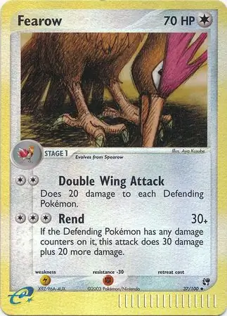37/100 Fearow SS Uncommon Reverse Holo