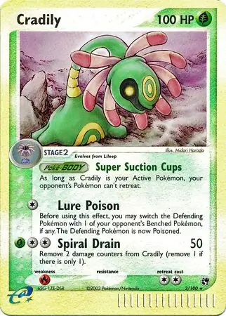 3/100 Cradily SS Rare Holo Reverse Holo