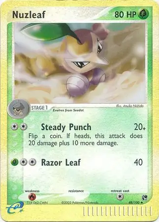 48/100 Nuzleaf SS Uncommon Reverse Holo