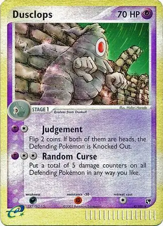4/100 Dusclops SS Rare Holo Reverse Holo