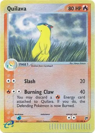 51/100 Quilava SS Uncommon Reverse Holo