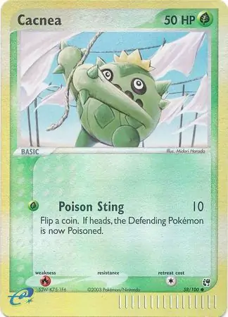 58/100 Cacnea SS Common Reverse Holo
