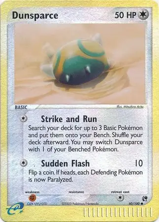 60/100 Dunsparce SS Common Reverse Holo