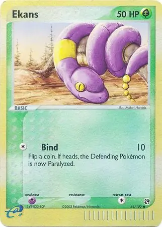 64/100 Ekans SS Common Reverse Holo