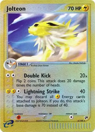 6/100 Jolteon SS Rare Holo Reverse Holo