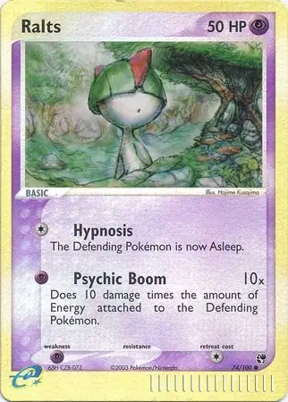 74/100 Ralts SS Common Reverse Holo
