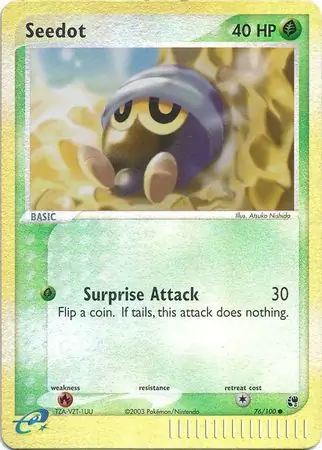 76/100 Seedot SS Common Reverse Holo