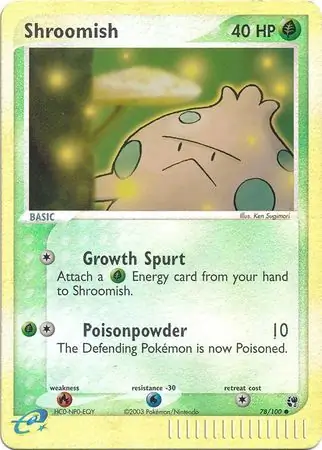 78/100 Shroomish SS Common Reverse Holo