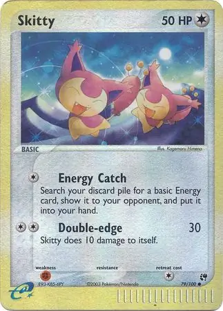 79/100 Skitty SS Common Reverse Holo